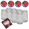 Glass jars 900 ml with twist-off lid (fruit) 8 in unit