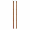 Stalen tuinpaal met coating en bamboevorm - 90 cm x 8 mm