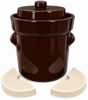 Zuurkoolpot 15 liter met 2 verzwaringsstenen
