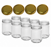 Inmaakpotten 500 ml met twist-off deksel goud
