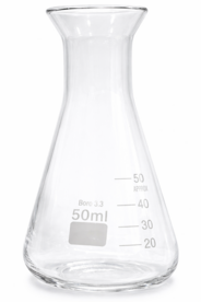 Natuurlijker leven Erlenmeyer 50 ml gegradueerd hittebestendig