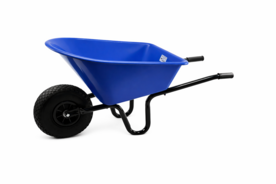 Natuurlijker leven Kinderkruiwagen Blauw metaal/kunststof