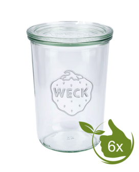 Weck STORT glas met deksel (850ml) 3/4L