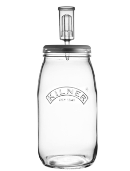 Set of 3 Glass Jar with Lid (1 Liter)