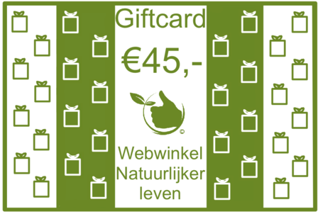 Cadeaukaart &euro; 45,-