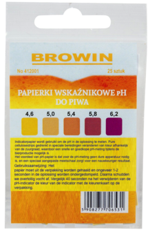 PH indicatorstrips voor bier