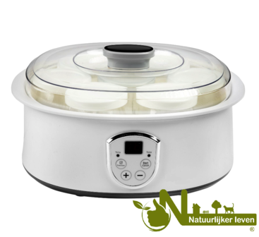 Yoghurtmaker 1.3 liter met thermostaat en 7 potten