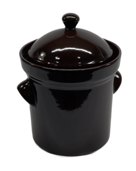 Zuurkoolpot 10 liter (Bruin/Buik model)