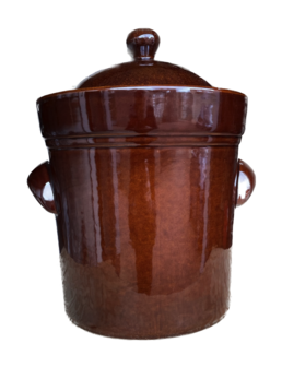 Zuurkoolpot 10 liter (Bruin/Buik model)