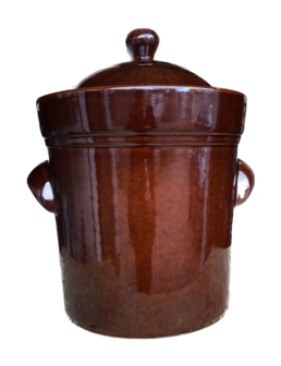 Zuurkoolpot 5 liter (Bruin/Buik model)