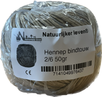 Hennep bindtouw 2/6 50gr