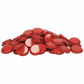 Kroonkurken rood 26mm (100 stuks)