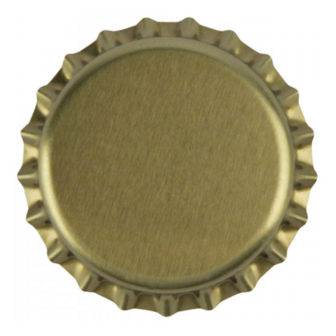 Kroonkurken goud 26 mm (verpakt per300 stuks)
