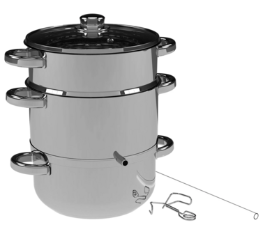 Ontsapper / Stoomextractor 10 liter