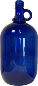 Fles 2 L Azure blauw met oor