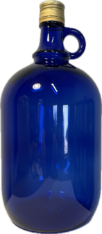 Fles 2 L Azure blauw met oor