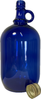 Fles 2 L Azure blauw met oor