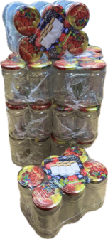 Jampotten 6x8  inclusief deksel