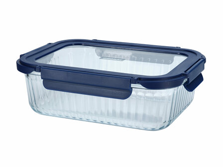Cookai Ovenschaal Blauw 1520ml met glazendeksel
