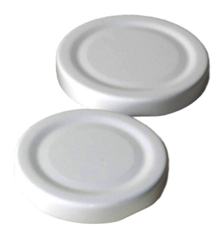 Twist-off deksel 43 mm wit 10 stuks