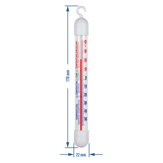 Thermometer voor koelkasten en diepvriezers (-50&deg;C tot +40&deg;C) 17cm