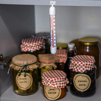 Thermometer voor koelkasten en diepvriezers (-50&deg;C tot +40&deg;C) 17cm