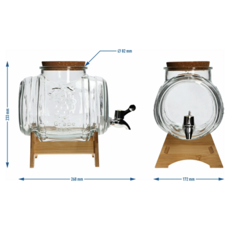 Likeur of tinctuur vaatje van 3 liter