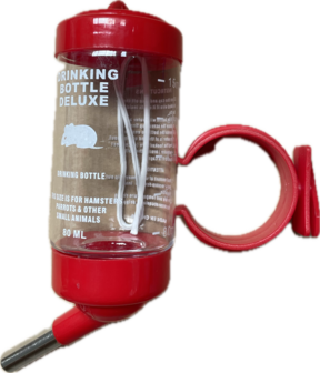Drinkfles 80ml voor o.a hamsters en muizen