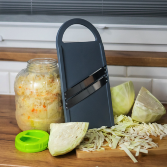 Plastic Mandoline or Cabbage Slicer 2 Blades 36 cm x 16.5 cm x 1.5 cm