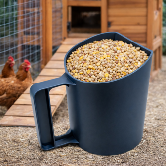 Natuurlijker leven voerschep 1kg (bekermodel) GRIJS