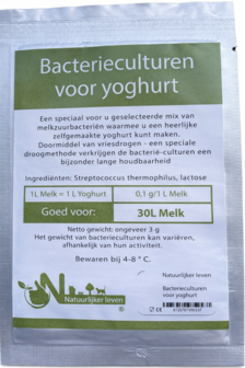 Natuurlijker leven bacterieculturen voor yoghurt