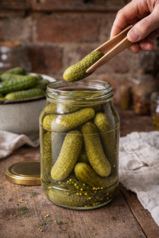 Glazen pot 1.7 liter met gouden deksel