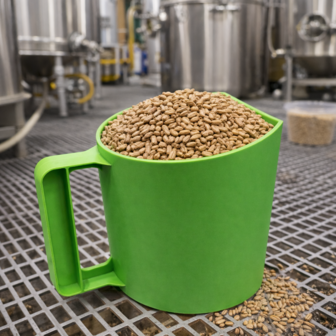 Natuurlijker leven voerschep 1kg (bekermodel) GROEN