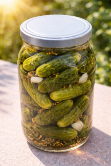 Glazenpot 1.7 liter met witte deksel