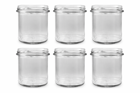 Jampotten 346 ml met twist-off deksel (bessen) 6 stuks