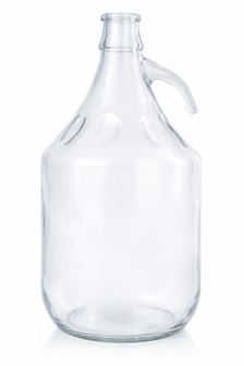 Gistingsfles 5 l recht met oortje en kurk