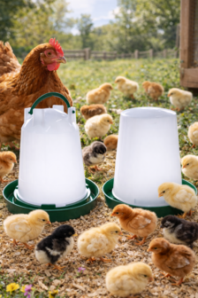 Kuiken drink en voersilo  1 liter