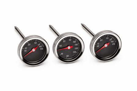Een set mini-thermometers voor steaks en ander vlees