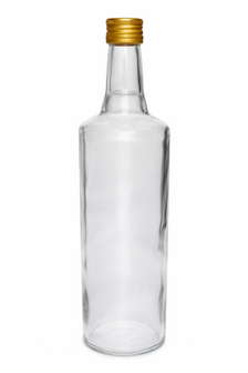 Glass bottle three ring 1 Litre (4 pieces)