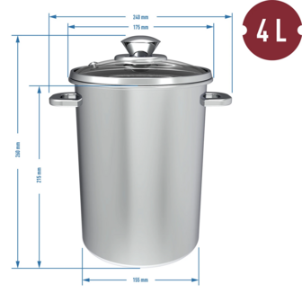Multifunctionele pan met mand en hammaker