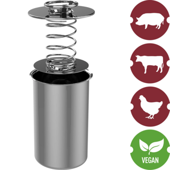 Multifunctionele pan met mand en hammaker