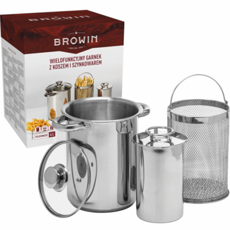 Multifunctionele pan met mand en hammaker