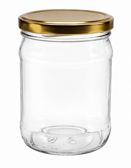 Glazenpotten 500 ml inclusief deksel verpakt per 6 stuks