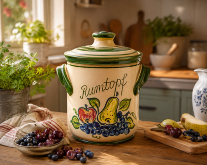 Rumtopf met fruitmotief 5 liter
