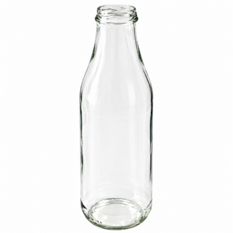 Glazen fles 1000 ml &ndash; geschikt voor pasteurisatie en voedselbewaring