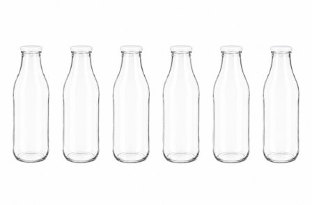 Sapfles 1000 ml 6x inclusief witte dop