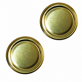 Twist-off deksel 48 mm goud 10 stuks