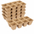 Papieren turf potjes 8 per tray  6x6x6cm 5 trays