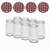 Canning jars 900 ml with twist-off lid brown / white block design 8 pieces