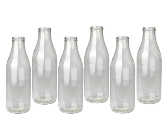 large capacity milk glass bottle 1000